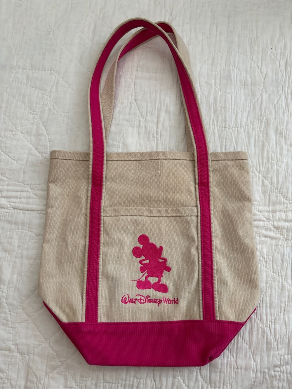 Walt Disney World Canvas Mickey Mouse Tote